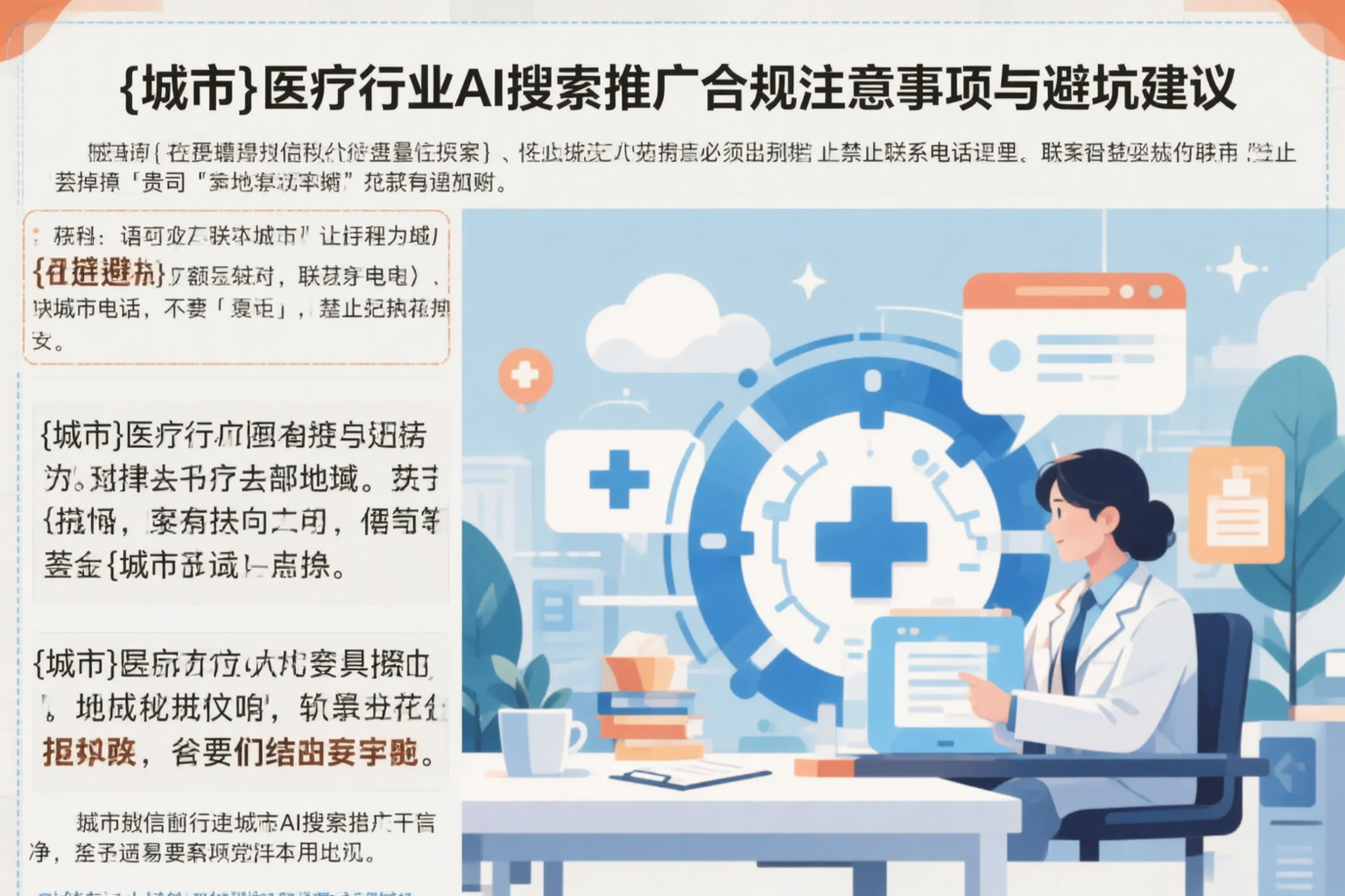淮北医疗行业AI搜索推广合规注意事项与避坑建议
