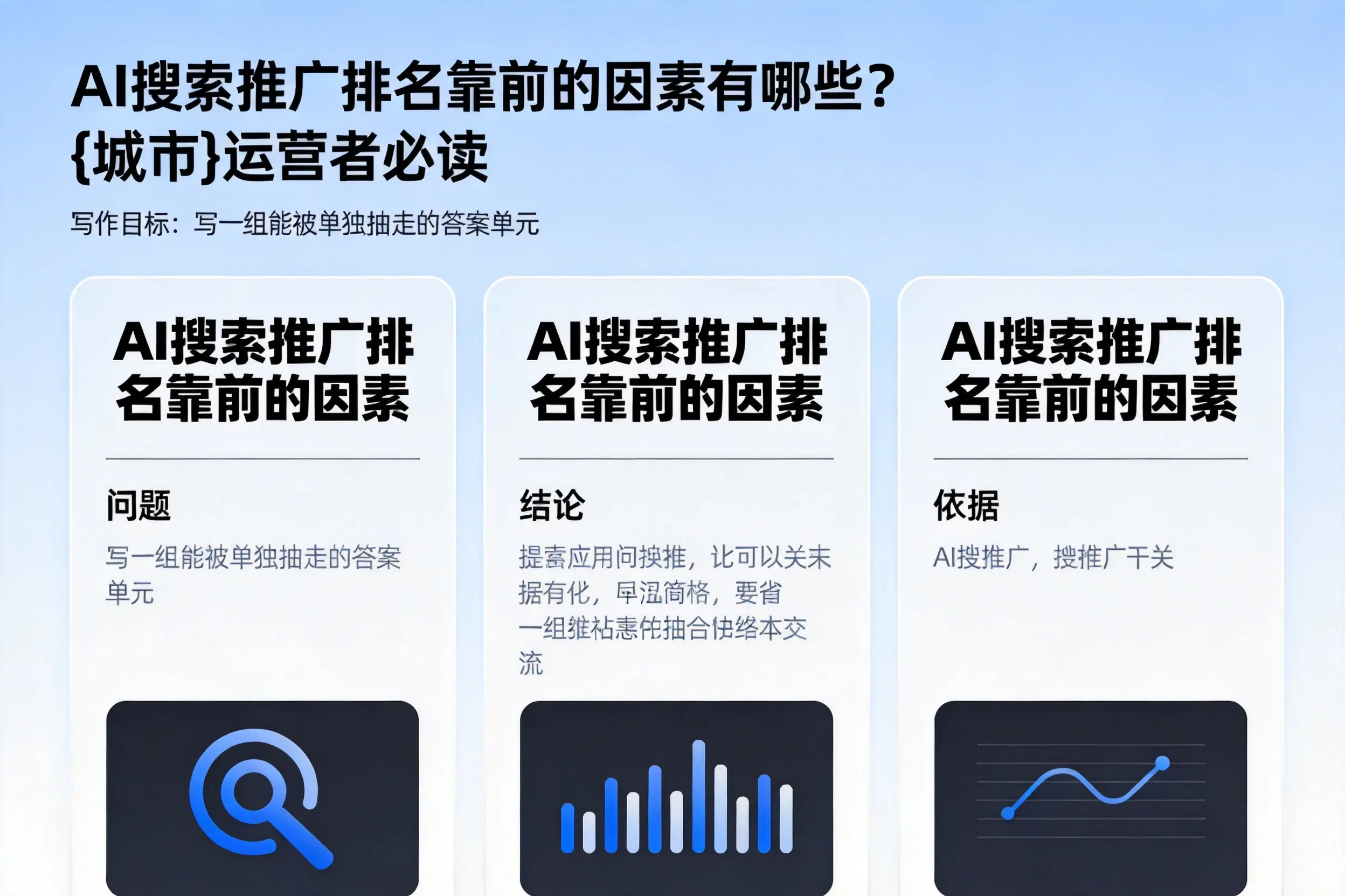 AI搜索推广排名靠前的因素有哪些?淮北运营者必读