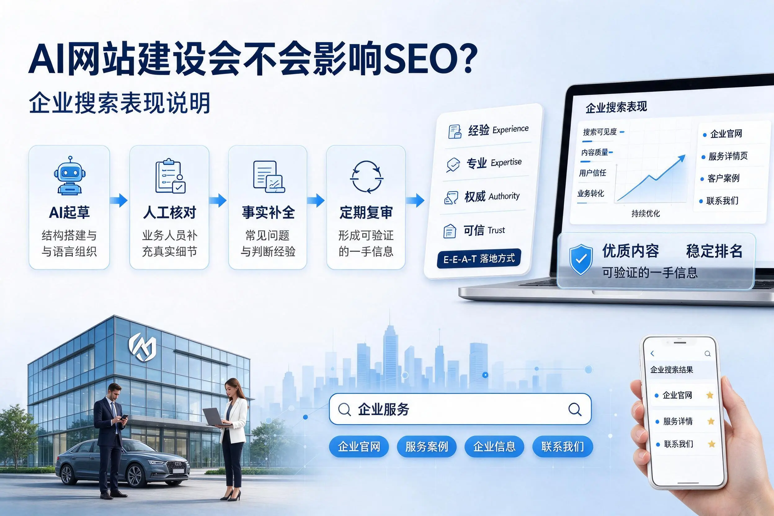 AI网站建设会不会影响SEO？淮北企业搜索表现说明
