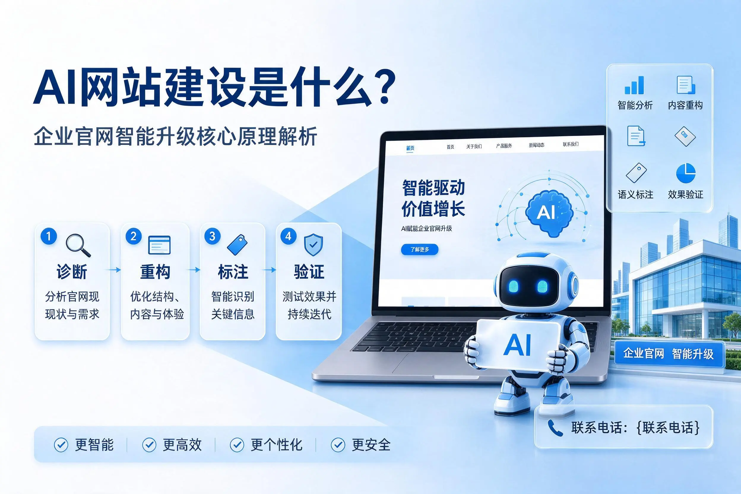 AI网站建设是什么？淮北企业官网智能升级核心原理解析