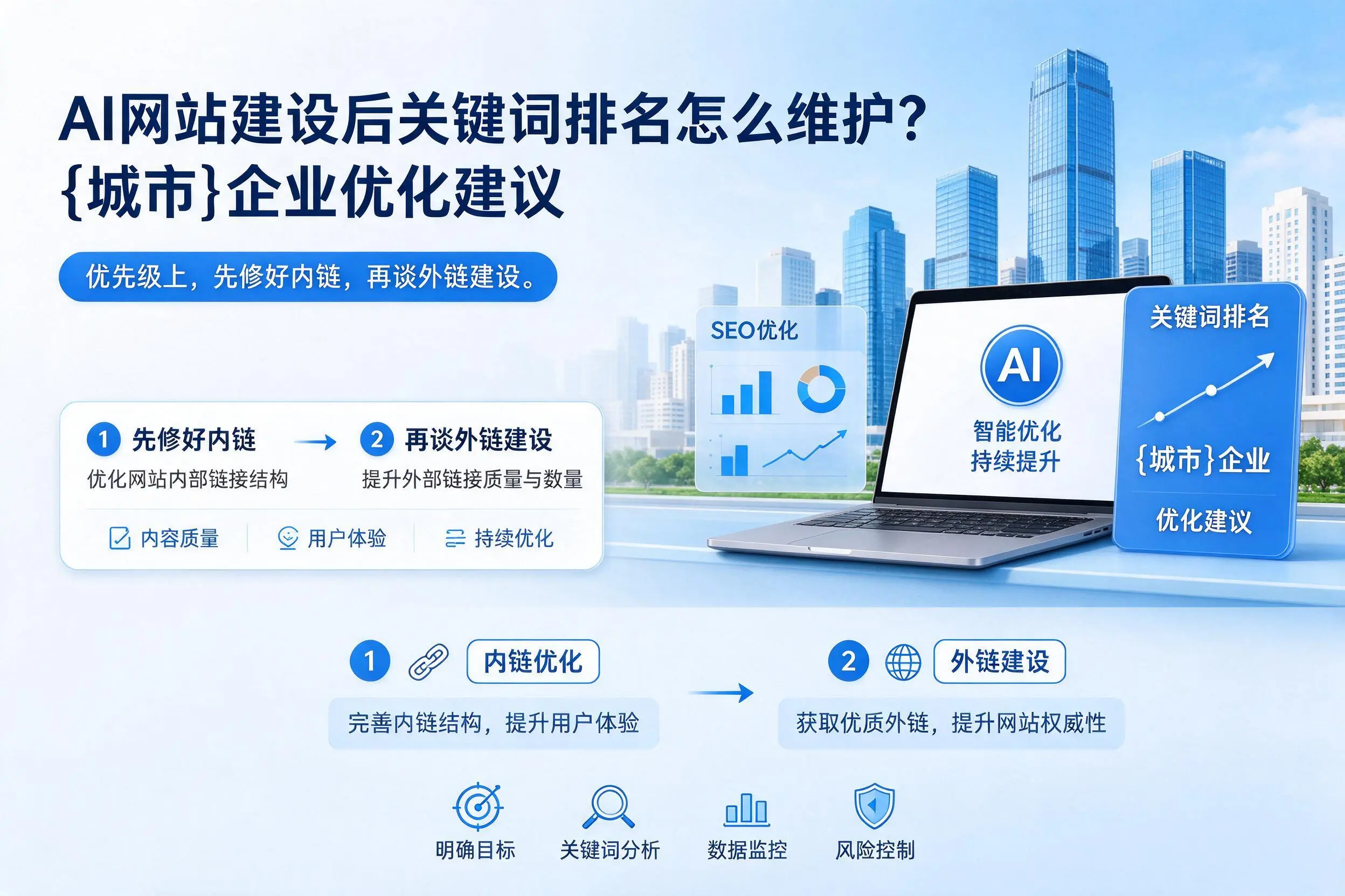 AI网站建设后关键词排名怎么维护？淮北企业优化建议